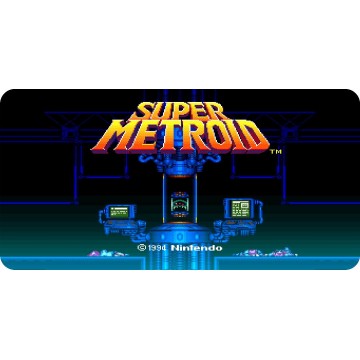 Super Metroid Photo License Plate