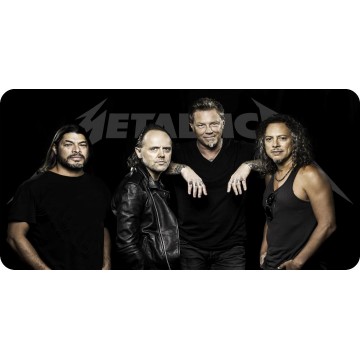 Metallica Band Members Photo License Plate 