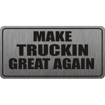 Make Truckin Great Again Photo License Plate 
