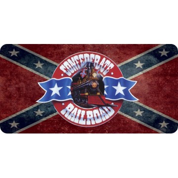 Confederate Railroad Photo License Plate