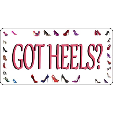 Got Heels Photo License Plate