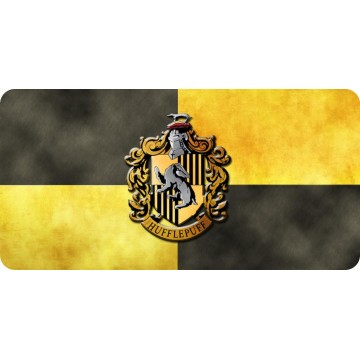 Harry Potter Hufflepuff Photo License Plate