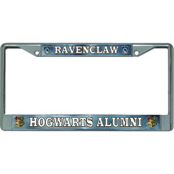 Ravenclaw Hogwarts Alumni Chrome License Plate Frame