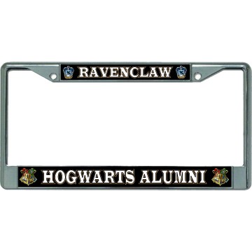 Ravenclaw Hogwarts Alumni #2 Chrome License Plate Frame