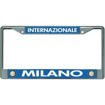Internazionale Milano Chrome License Plate Frame