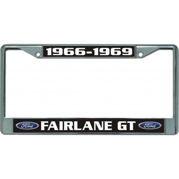 Ford Fairlane GT Chrome License Plate Frame