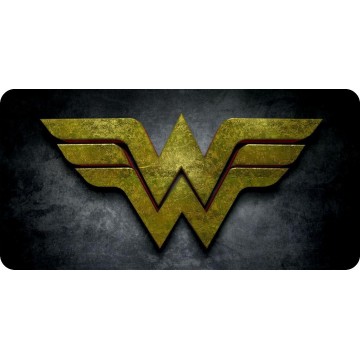 Wonder Woman Logo #2 Photo License Plate