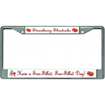 Strawberry Shortcake Fun Filled Day Chrome License Plate Frame