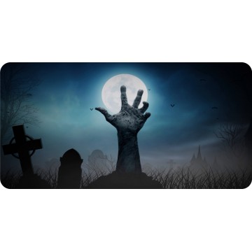 Scary Hand Photo License Plate 