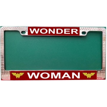 Wonder Woman Chrome Frame With Double Row White Crystals 