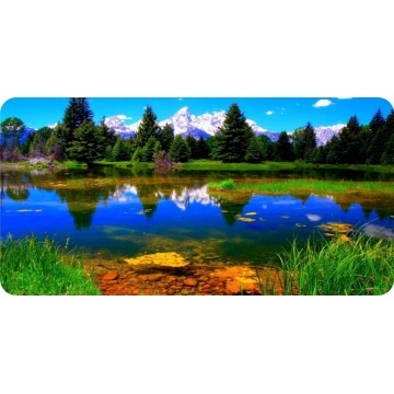 Nature Scenery Photo License Plate