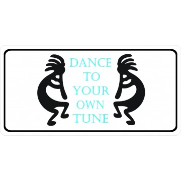 Kokopelli Dance Photo License Plate