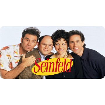 Seinfeld Cast Photo License Plate