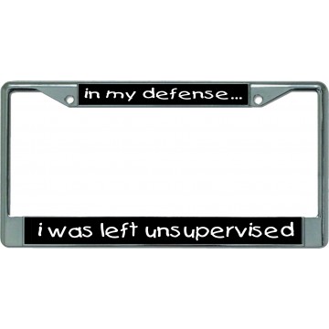 Unsupervised … Chrome License Plate Frame