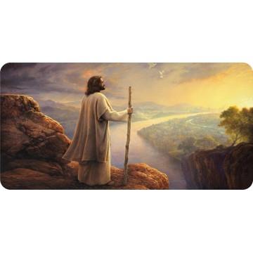 Jesus Sunrise Photo License Plate 