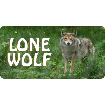 Lone Wolf #3 Photo License Plate