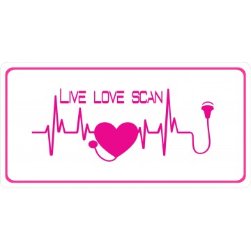 Ultrasound Tech Live  Love Scan Photo License Plate 