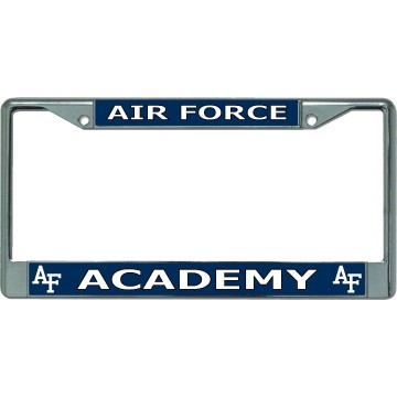 Air Force Academy #2 Chrome License Plate Frame 
