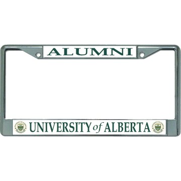 University Of Alberta Alumni Chrome License Plate Frame
