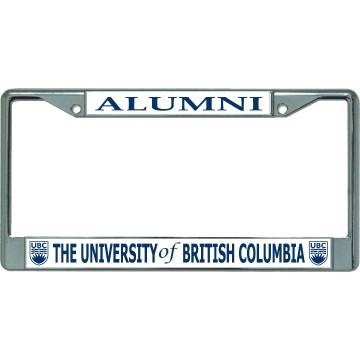 University Of British Columbia Alumni Chrome License Plate Frame