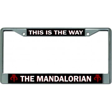 The Mandalorian This Is The Way Chrome License Plate Frame