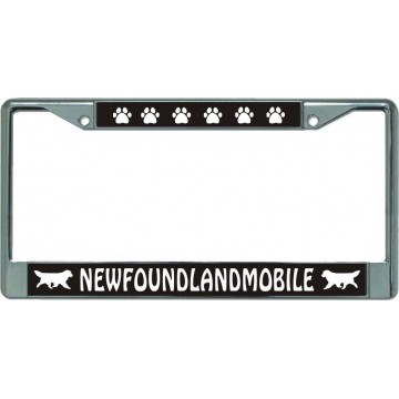 Newfoundlandmobile Chrome License Plate Frame 