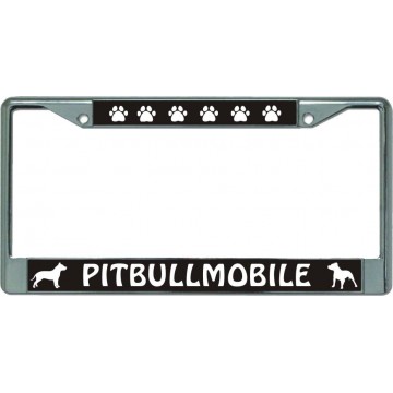 Pitbullmobile Chrome License Plate Frame