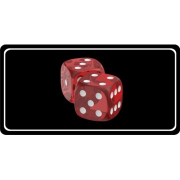 Roll Of Seven Dice Photo License Plate