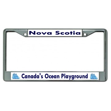 Nova Scotia Canada's Ocean Playground Chrome License Plate Frame