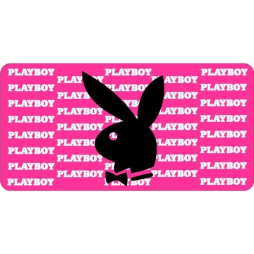 Playboy Bunny On Pink Photo License Plate