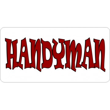 Handyman Script Photo License Plate