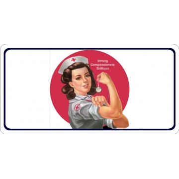 Strong Compassionate Brilliant Photo License Plate