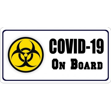 COVID-19 On Board Photo License Plate