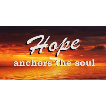 Hope Anchors The Soul Photo License Plate