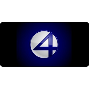 Fantastic Four Logo Photo License Plate
