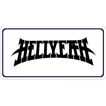 Hellyeah Photo License Plate