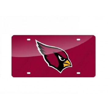 Arizona Cardinals Red Laser License Plate 
