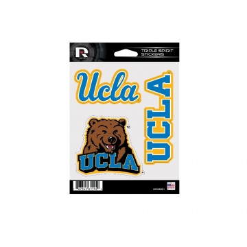 UCLA Bruins Triple Spirit Stickers