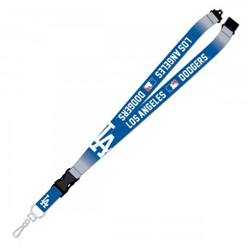 Los Angeles Dodgers Crossover Lanyard With Neck Safety Latch