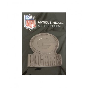 Green Bay Packers Antique Nickel Auto Emblem
