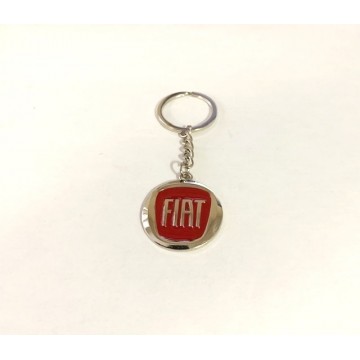 Fiat Color Logo Metal Key Chain