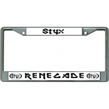 Styx Renegade Chrome License Plate Frame