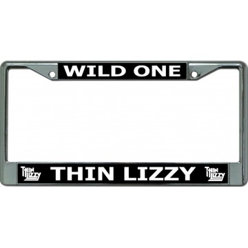 Thin Lizzy Wild One Chrome License Plate Frame
