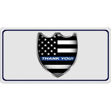 Thank You Police Photo License Plate