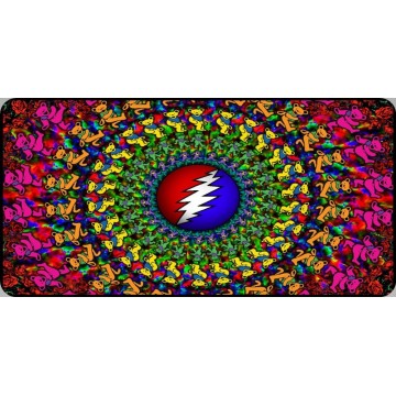Grateful Dead Wallpaper Photo License Plate