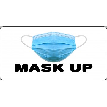 Mask Up Photo License Plate