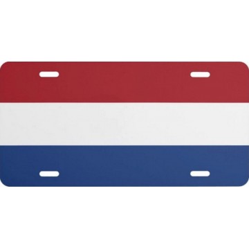 Netherlands Flag Photo License Plate