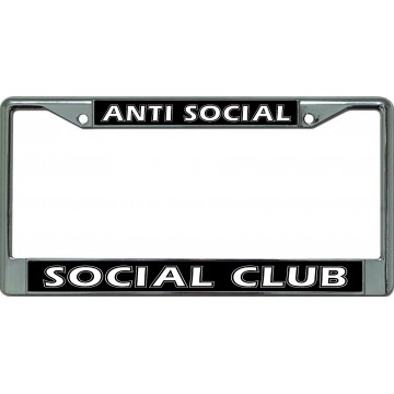 Anti Social Social Club Chrome License Plate Frame