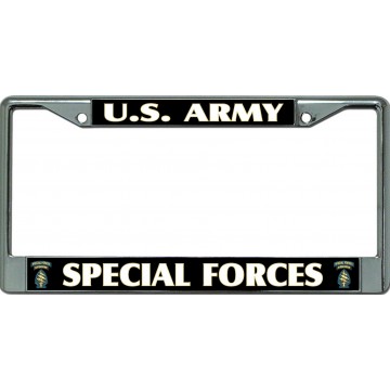U.S. Army Special Forces #2 Chrome License Plate Frame 