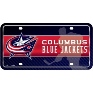 Columbus Blue Jackets Metal License Plate